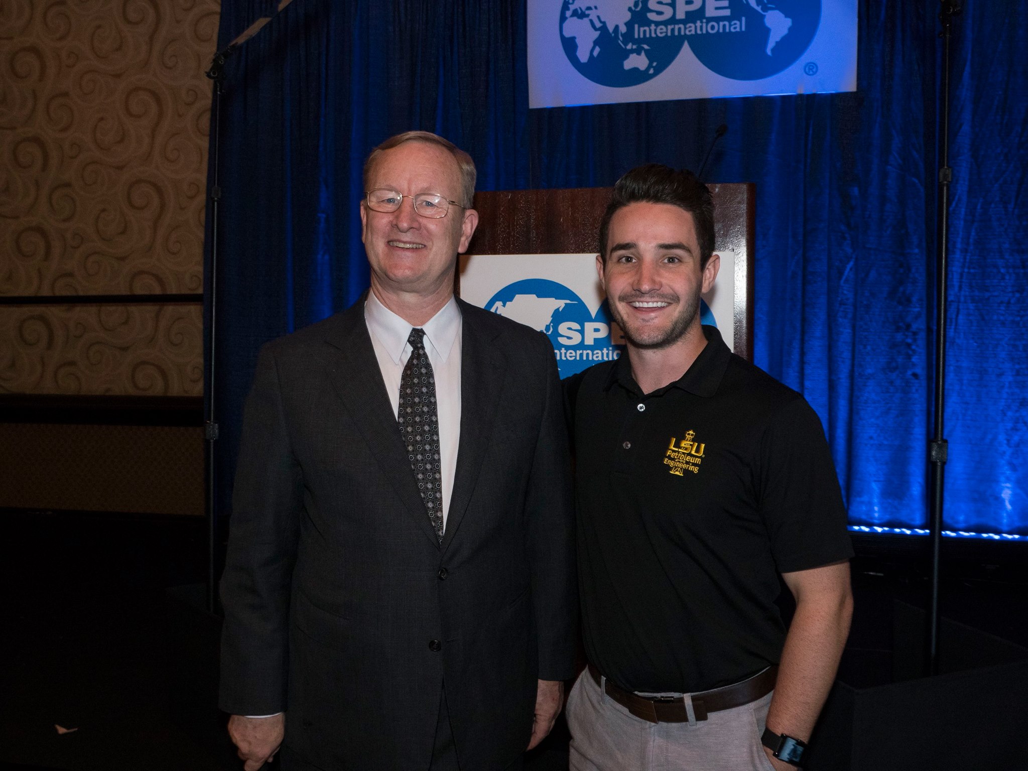 SPEI president Nathan Meehan and SPE LSU president Ty Nielson